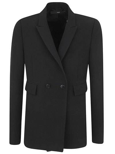 Shop Sapio Panama Long Jacket Clothing In Black