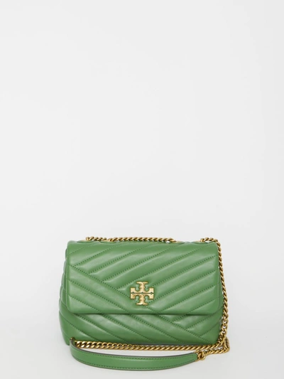 Shop Tory Burch Small Kira Chevron Bag In Green