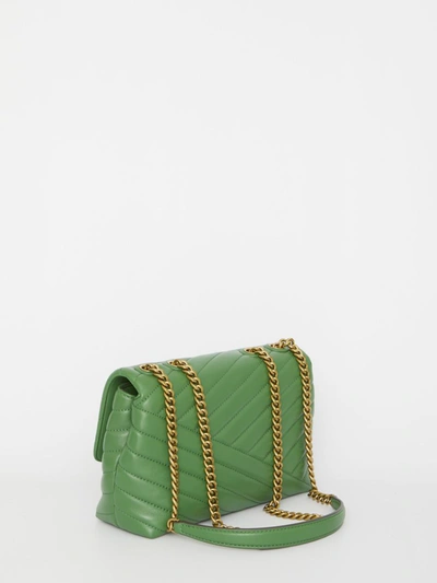 Shop Tory Burch Small Kira Chevron Bag In Green