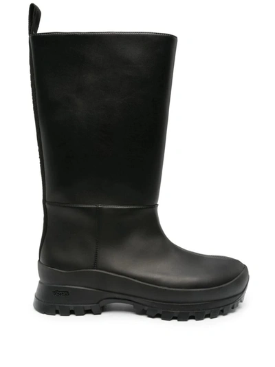 Shop Stella Mccartney Trace Tubo Knee High Boots In Black