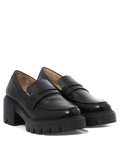 Shop Stuart Weitzman "soho" Loafers In Black