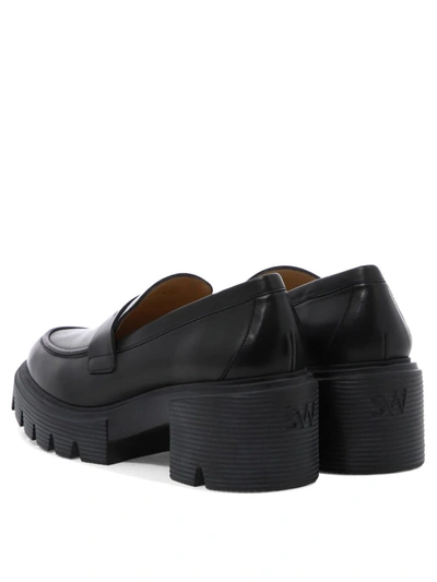 Shop Stuart Weitzman "soho" Loafers In Black