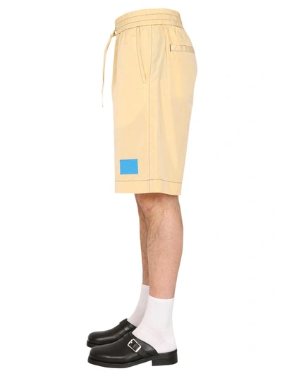 Sunnei Patch Shorts In Beige