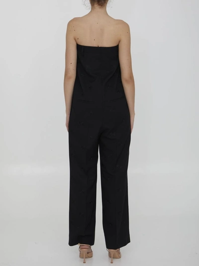 Shop Burberry Tailored Wool Jumpsuit In Black