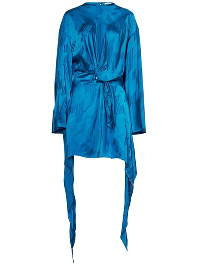 Shop Attico The  ''louie'' Dress In Blue