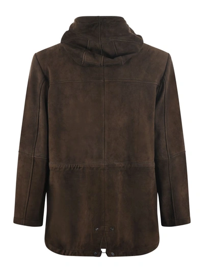 Shop The Jack Leathers Parka In Brown