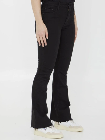 Shop Mother The Weekender Fray Jeans In Black