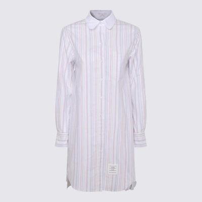 Shop Thom Browne Multicolor Cotton Dress In Red