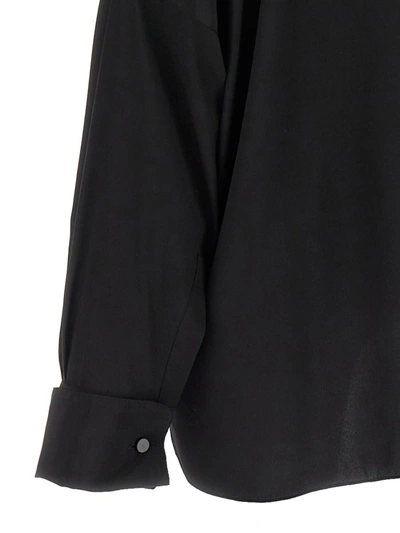 Tom Ford Crepe De Chine Shirt In Black