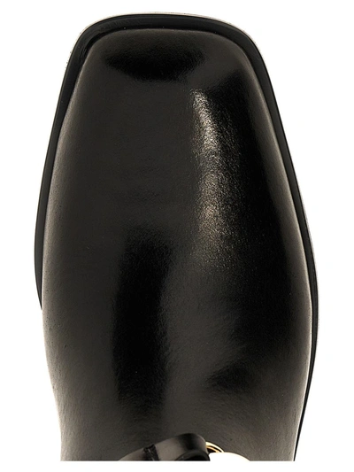 Tory Burch Jessa Riding Square Toe Boots In Black