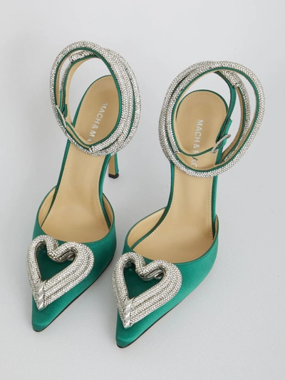 Mach&mach Triple Heart Pumps In Green