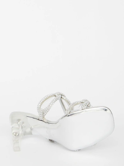 Shop Valentino Garavani Chain 1967 Slide Sandals In Silver
