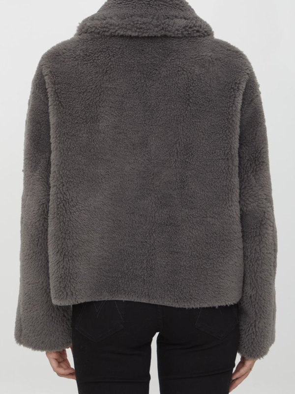 Jakke Vera faux-shearling jacket - Grey