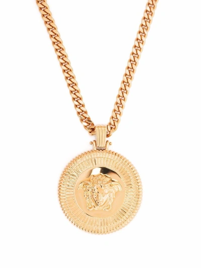 Shop Versace - Medusa-pendant Necklace In 3j000- Gold