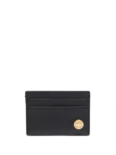 Shop Versace Wallets In Black Gold