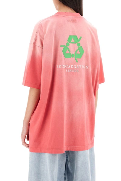 Shop Vetements 'not Doing Shit Today' T-shirt In Pink