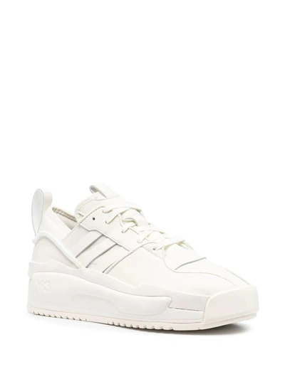 Shop Y-3 Adidas  Rivalry Sneakers Shoes In White