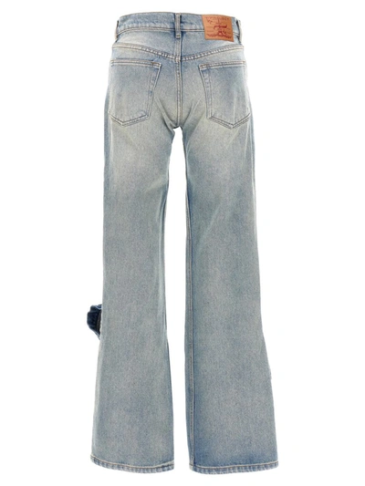Shop Y/project 'hook And Eye' Jeans In Blue