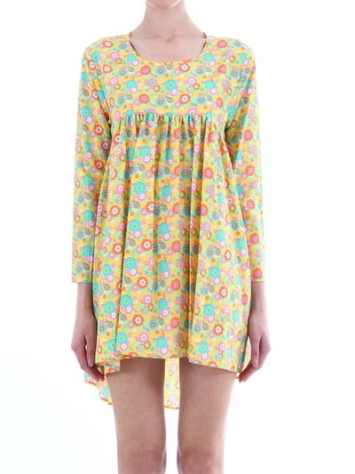 Shop Jeremy Scott Yellow Floral Dress