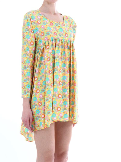 Shop Jeremy Scott Yellow Floral Dress