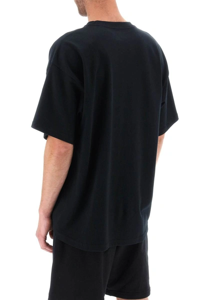 Shop Yohji Yamamoto Quote T-shirt New Era In Black