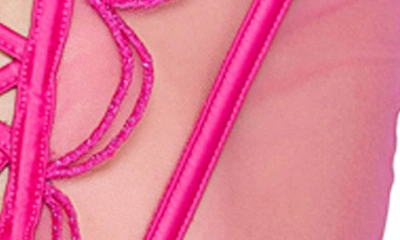 Shop Roma Confidential Bubblegum Heart Bustier & G-string Set In Pink