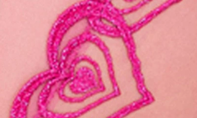 Shop Roma Confidential Bubblegum Heart Underwire Bra & Tanga Set In Pink