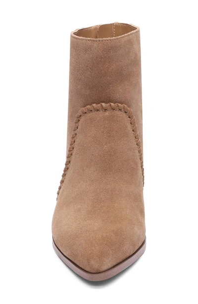 Sanctuary Women's Revamp Whipstitched Pointed Toe Booties In Bistro