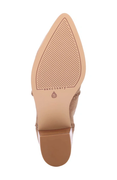 Sanctuary Women's Revamp Whipstitched Pointed Toe Booties In Bistro