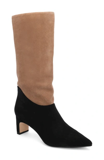 Shop Sanctuary Praise Pointed Toe Boot In Black/ Bistro