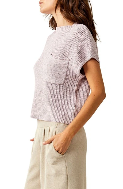 Shop Free People Free-est Freya Short Sleeve Sweater & Pull-on Pants In Falling Petals Combo