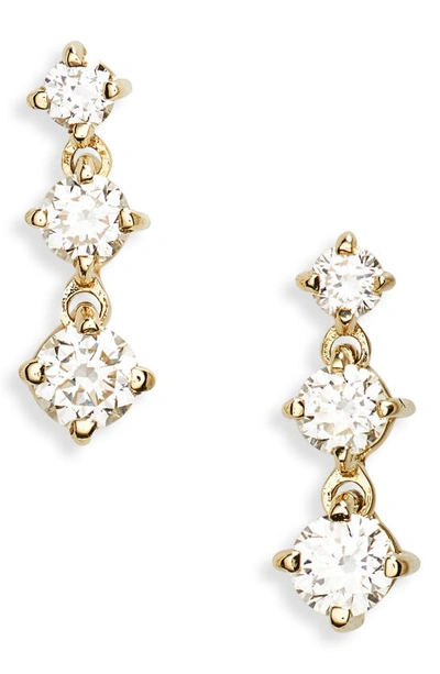 Shop Lana Solo Diamond Charm Stud Earrings In Yellow Gold