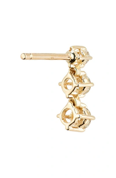 Shop Lana Solo Diamond Charm Stud Earrings In Yellow Gold