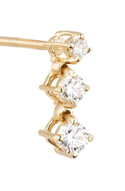 Shop Lana Solo Diamond Charm Stud Earrings In Yellow Gold