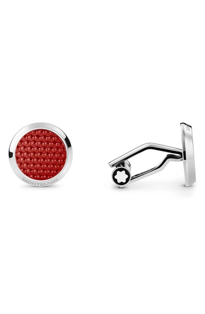 Shop Montblanc Meisterstück Cuff Links In Red