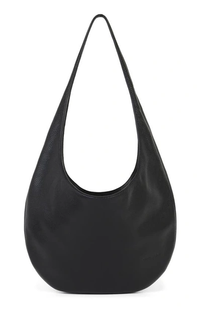 We-ar4 The H Leather Hobo Bag In Black