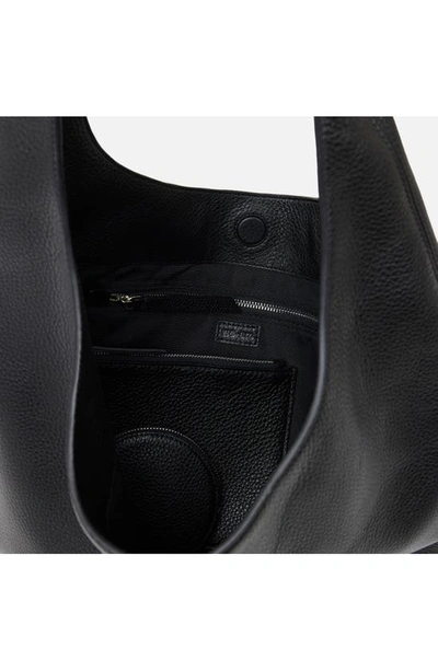 We-ar4 The H Leather Hobo Bag In Black