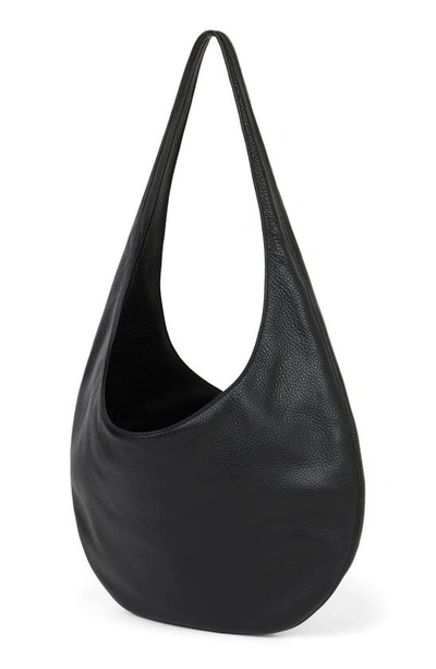 We-ar4 The H Leather Hobo Bag In Black