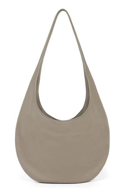 Shop We-ar4 The H Leather Hobo Bag In Mink