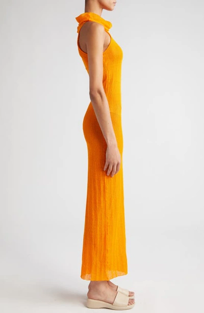 Shop Paloma Wool Dely Cowl Neck Sleeveless Sweater Dress In Orange