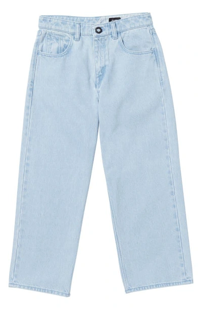 Shop Volcom Kids' Billow Dream Straight Leg Jeans In Light Blue