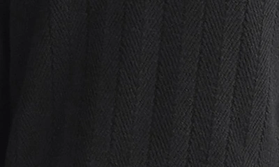 Shop Rag & Bone Durham Herringbone Stitch Cashmere Sweater In Black