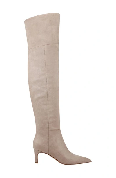 Shop Marc Fisher Ltd Qulie Pointed Toe Over The Knee Boot In Taupe