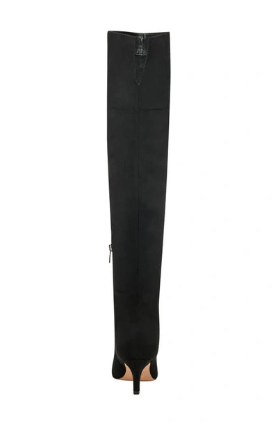 Shop Marc Fisher Ltd Qulie Pointed Toe Over The Knee Boot In Black