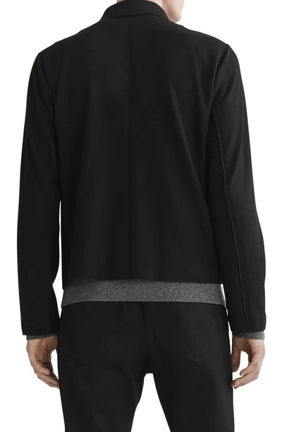 Shop Rag & Bone Melrose Wool Zip Jacket In Blk