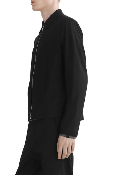 Shop Rag & Bone Melrose Wool Zip Jacket In Blk