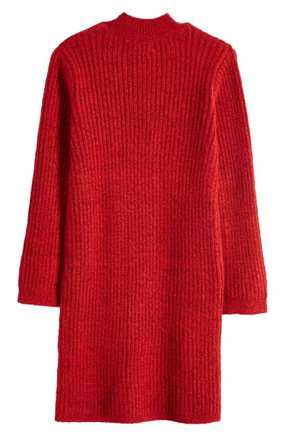 Shop Nordstrom Kids' Sweater Dress In Red Barbados Heather