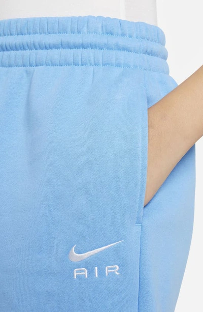Shop Nike Kids' Sportswear Air Club Fleece Joggers In University Blue/ White