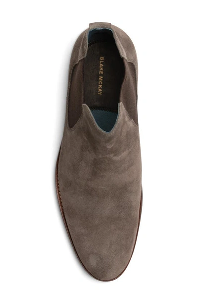 Blake Mckay Davidson Water Repellent Chelsea Boot In Taupe Suede