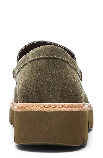 Shop Donald Pliner Helioci Moc Toe Loafer In Military G